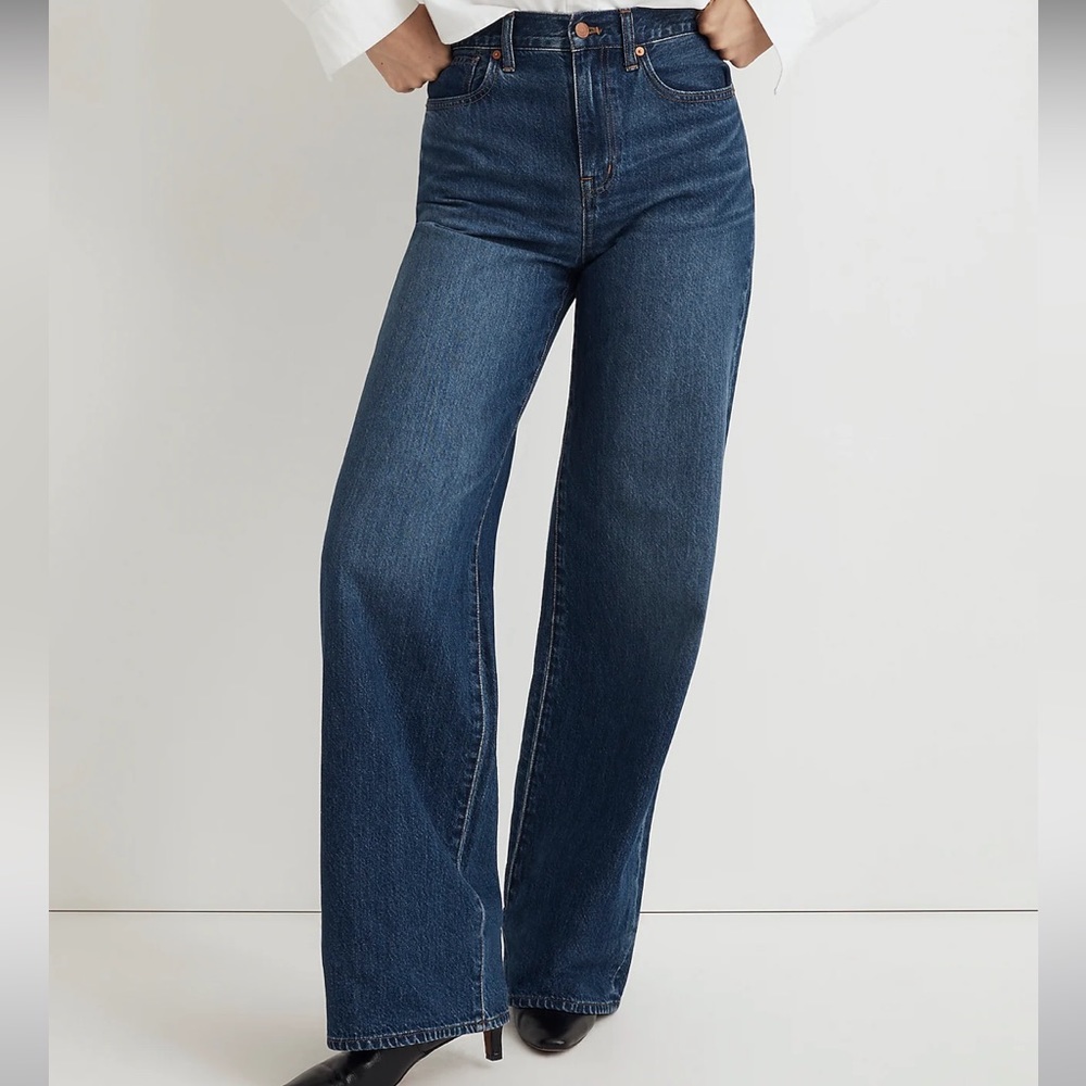 Madewell Superwide Leg Jeans - Dark Wash - Still in Packaging